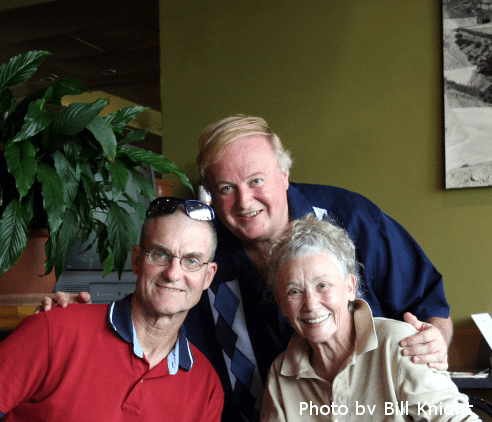 Yours Truly with David and Georgina at Lunch Photo by Bill Knight