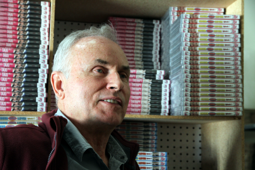 Bsnks of DVDs photo Courtesy of Bill Knight