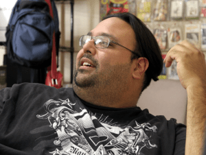 Doron waiting for Andy to finish Photo by Bill Knight