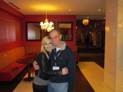 I'm not Peter, but the hug is the same! Photo courtesy of 3hattergrindhouse.com