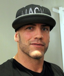 Derrick Pierce in the Media Room. Photo courtesy of 3hattergrindhouse.com