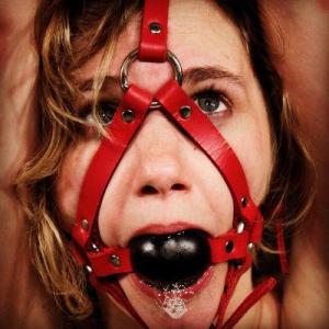 At work on a bondage shoot Photo courtesy of Mercy West