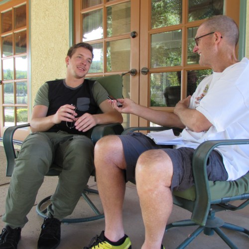 Good conversation with a rising male star on this side of the Atlantic