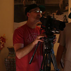 The director at work. Photo courtesy of AVN