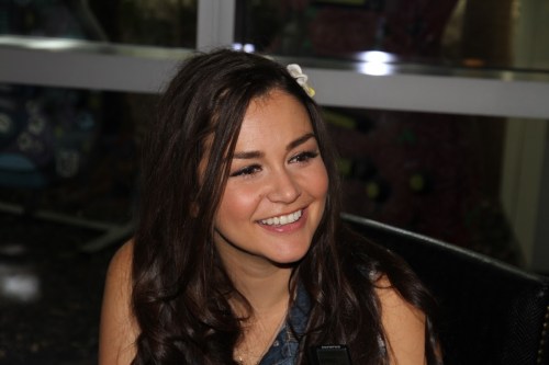 Allie taking time out of her busy day to chat with me.