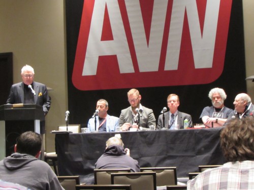 Clyde DeWitt, John Stagliano, Eric Leue, J Michael Murray , Reed Lee, and moderator Mark Kernes